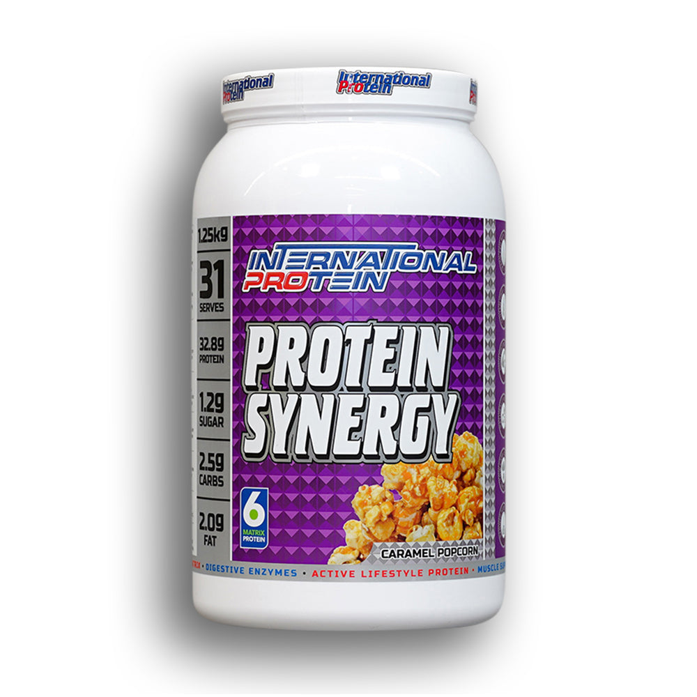 INTERNATIONAL PROTEIN	- PROTEIN SYNERGY - 1.25KG