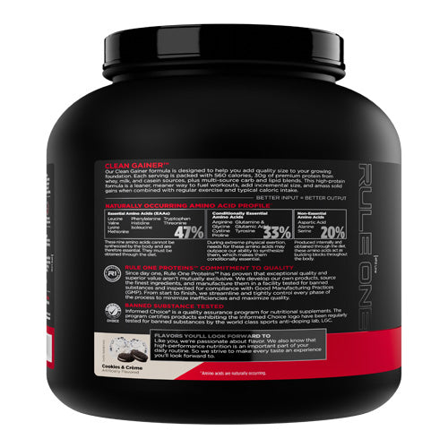 Rule 1 Clean Gainer