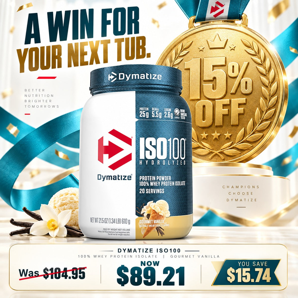 Dymatize ISO 100 - 1.4 LBS