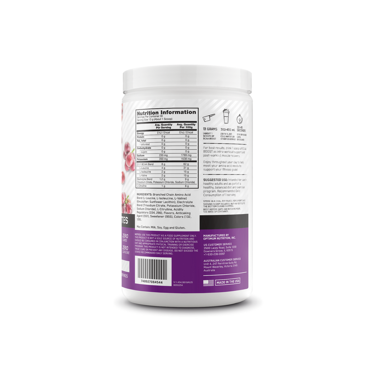 ON BCAA BOOST + ELECTROLYTES