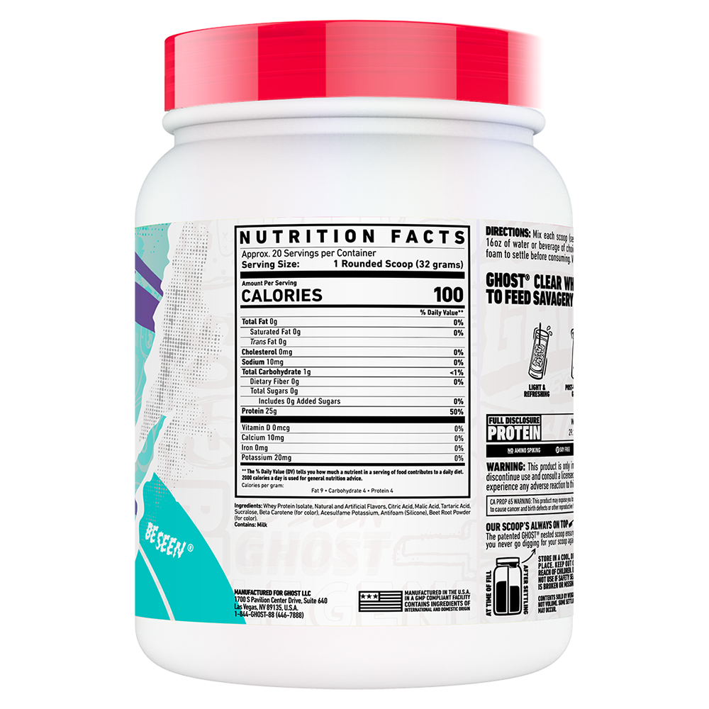Ghost clear whey isolate
