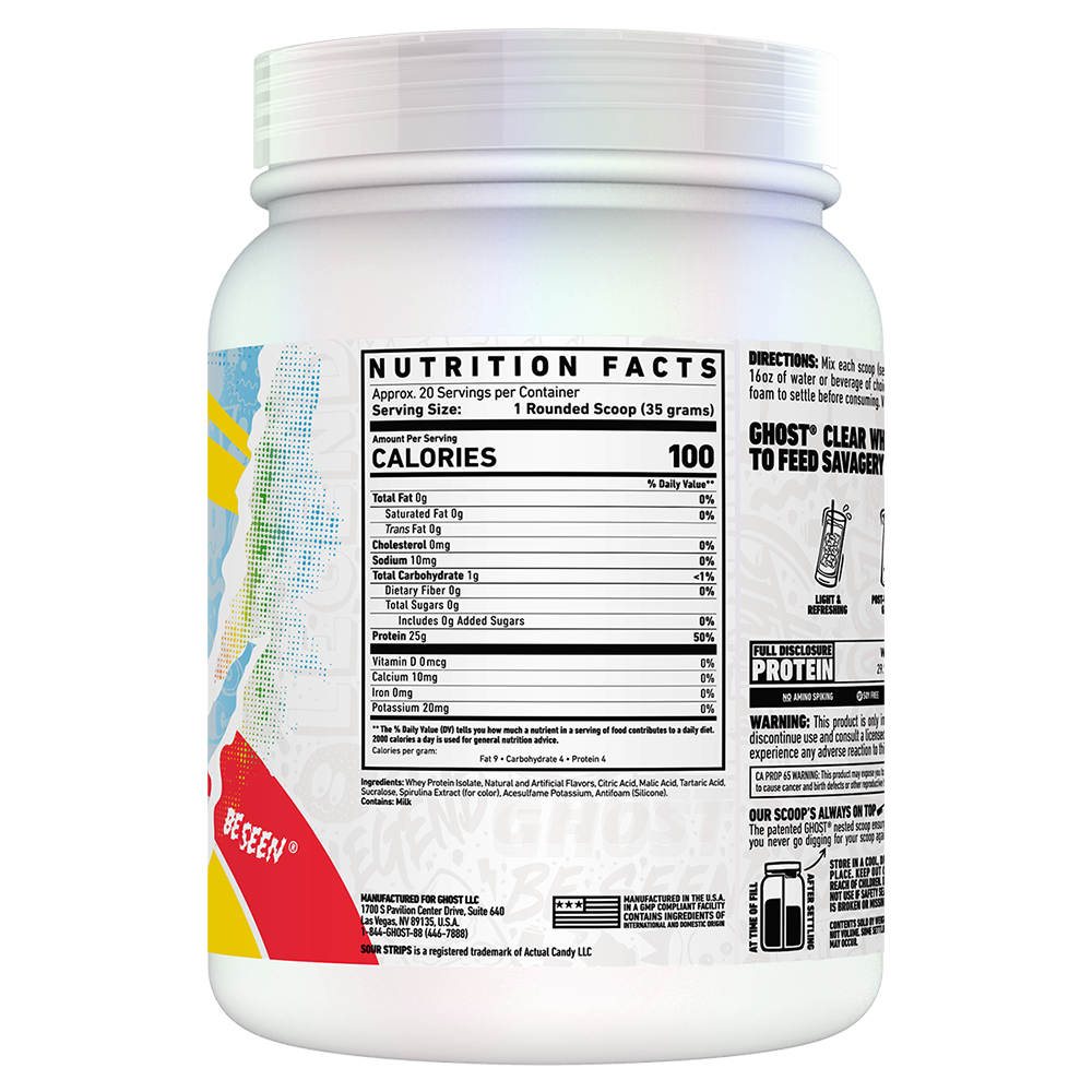Ghost clear whey isolate
