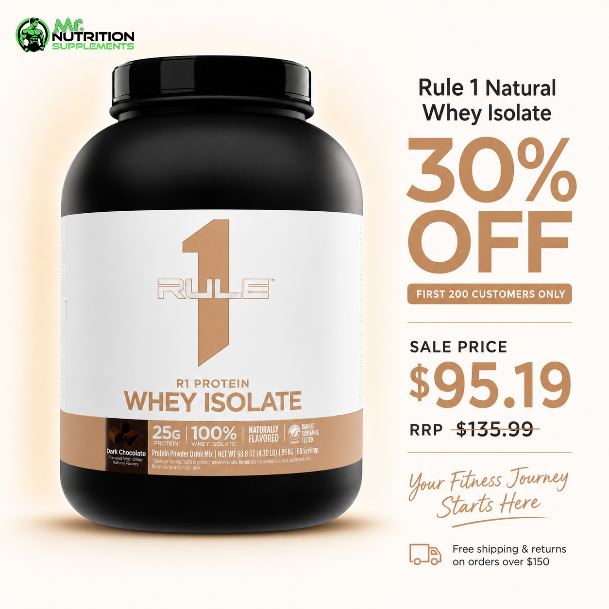 Rule 1 Natural Whey Isolate