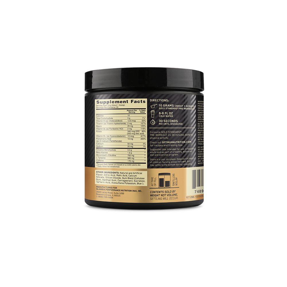 ON GOLD STANDARD PRE WORKOUT