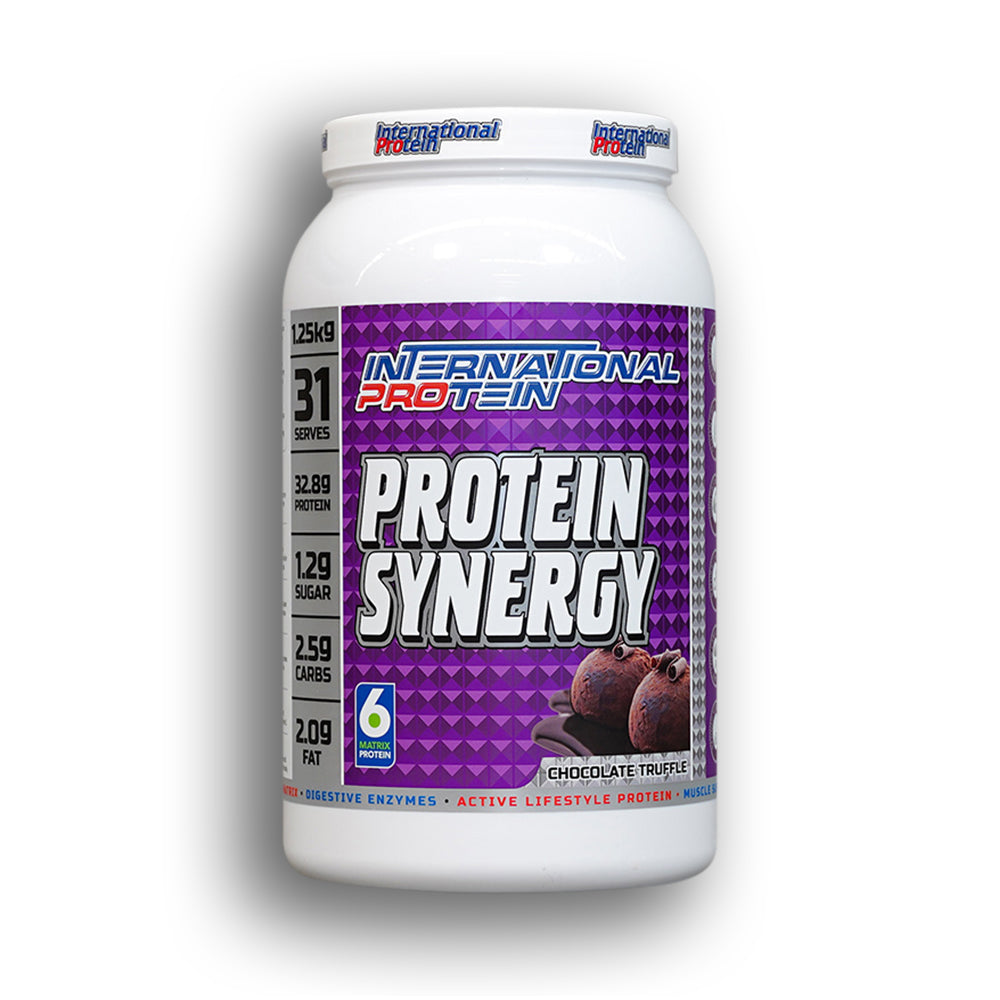 INTERNATIONAL PROTEIN	- PROTEIN SYNERGY - 1.25KG
