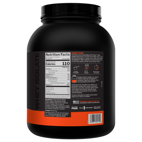 Rule 1 Whey Isolate - 3 LB
