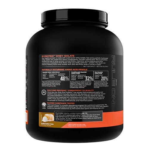 Rule 1 Whey Isolate - 5 LB