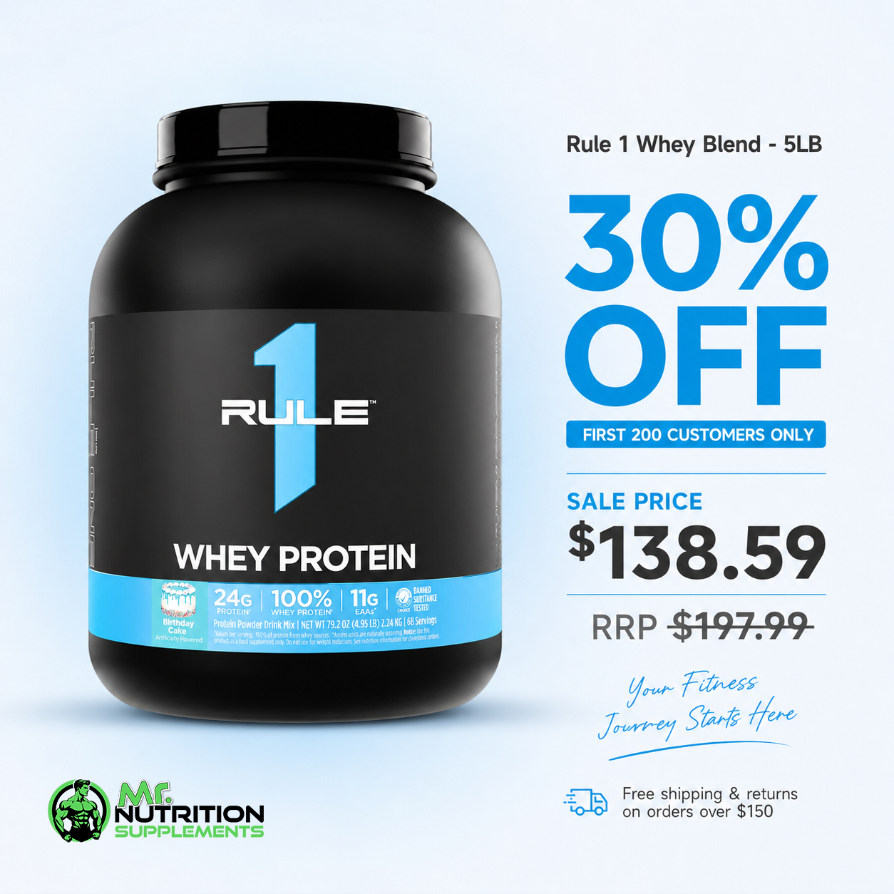 Rule 1 Whey Blend - 5LB