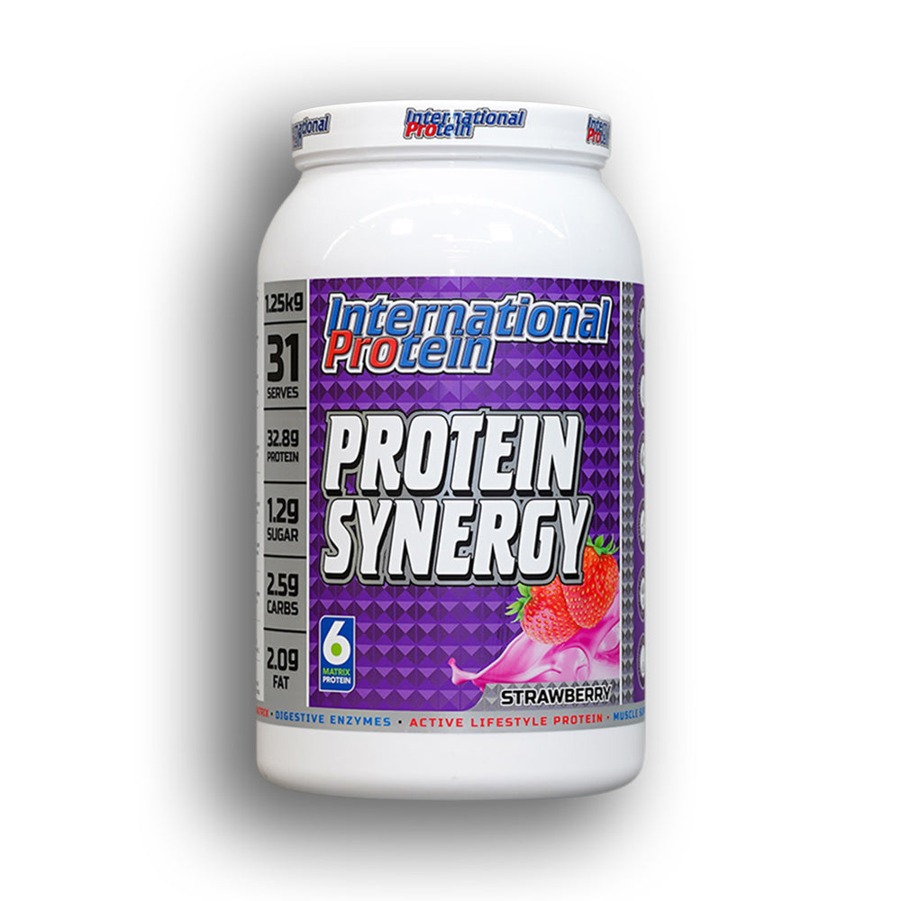 INTERNATIONAL PROTEIN	- PROTEIN SYNERGY - 1.25KG